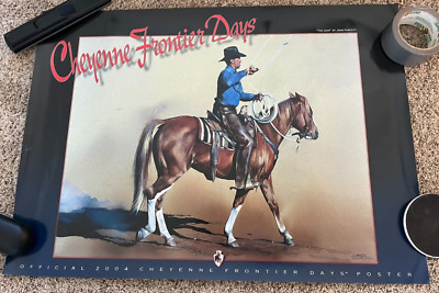 2004 Cheyenne Frontier Days Rodeo Poster ''The  Loop''  20 x 28''