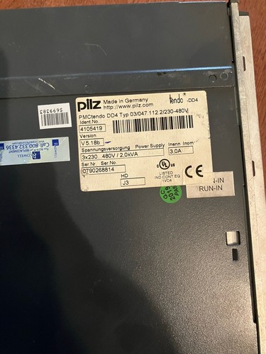 PILZ SERVO DRIVE PMCTENDO DD4 TYP 03/047.112.2/230-480V 4105419 - Picture 5 of 6