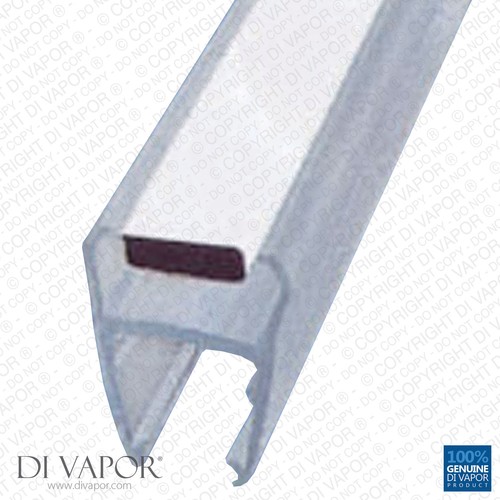 Sello magnético para puerta de ducha Di Vapor (R) | Vidrio de 4-6 mm/8 mm/10 mm | 85 cm/2 m a presión - Imagen 4 de 4