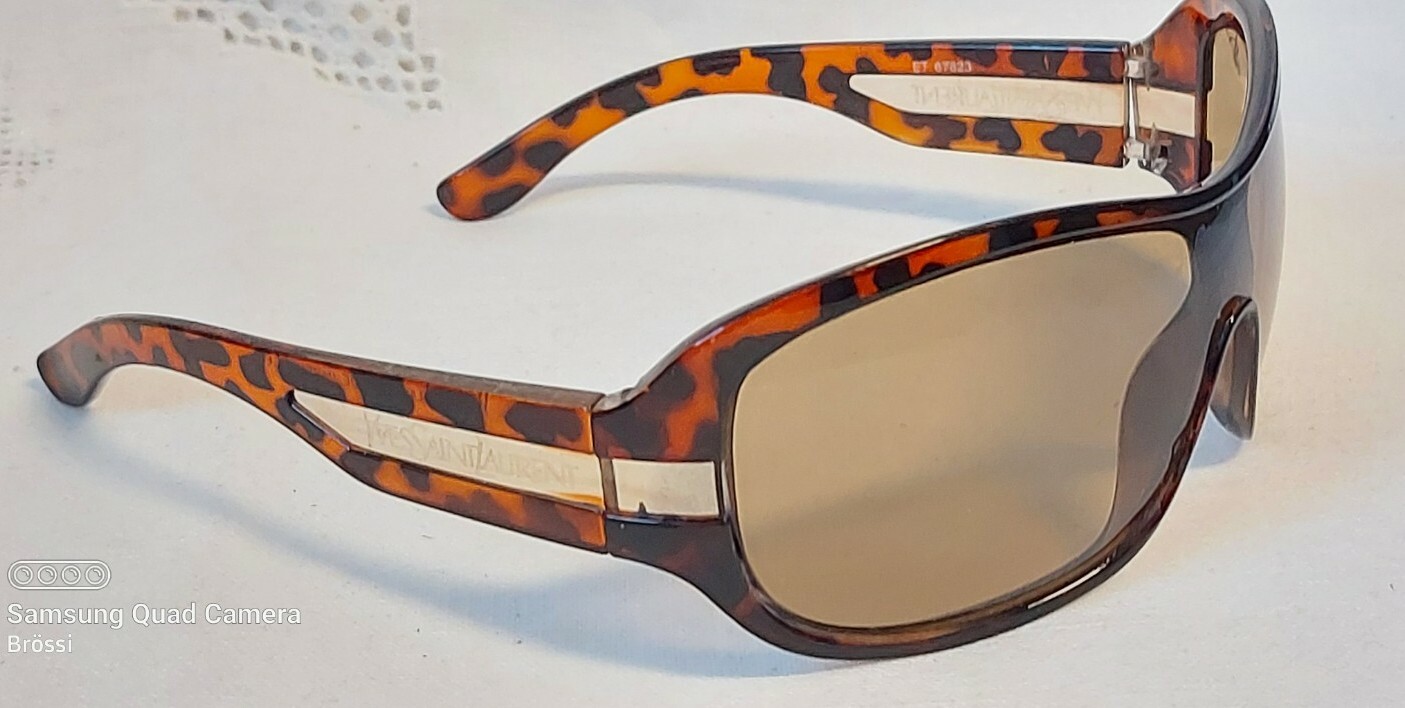 Occhiali da sole vintage Yves Saint Laurent sunglasses tartaruga plastica YSL