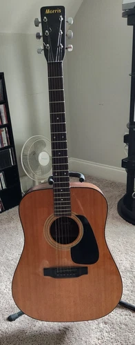 Vintage Morris WT Mahogany Natural Acoustic Guitar