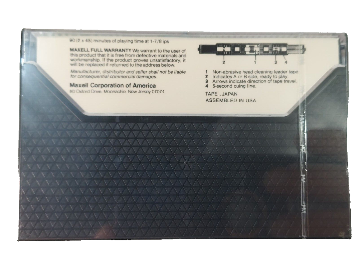 Maxell UD 90 Cassette Tapes | Ultra-Dynamic | 90 min | Japan
