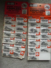 Lot of 22 Unopened Packs Vendor Display RC Parts Du Bro Spring Couplers #232 NIP