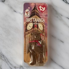 Britannia The Bear McDonalds Ty Beanie Baby with Rare Errors 1993, OakBrook