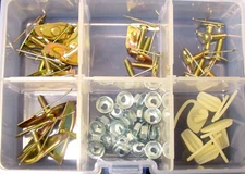 Ford 53 Assorted Body Side Door Moulding Fasteners Exterior Trim Clips Kit Nylon