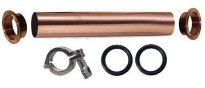 2'' x 6'' Copper Pipe Tri-Clamp Ferrule Keg Still DIY Column Extension Kit Spool