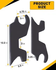 For JOHN DEERE 27 35 D C G ZTS 110 TLB QUICK CHANGE BUCKET ATTACHMENT EARS