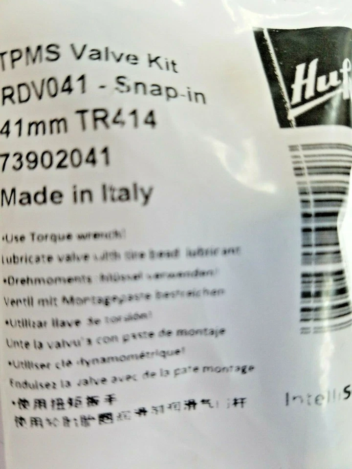 Kit de válvula monitor de presión de neumáticos HUF TPMS RDV041 TR414 Intellisens 41 mm General Foto 3 de 3