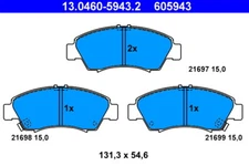 ATE 13.0460-5943.2 brake pad set, disc brake for Honda
