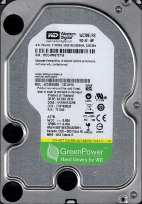 Western Digital WD20EURS-73TLHY0 2TB DCM: HHRNHTJCHB | eBay