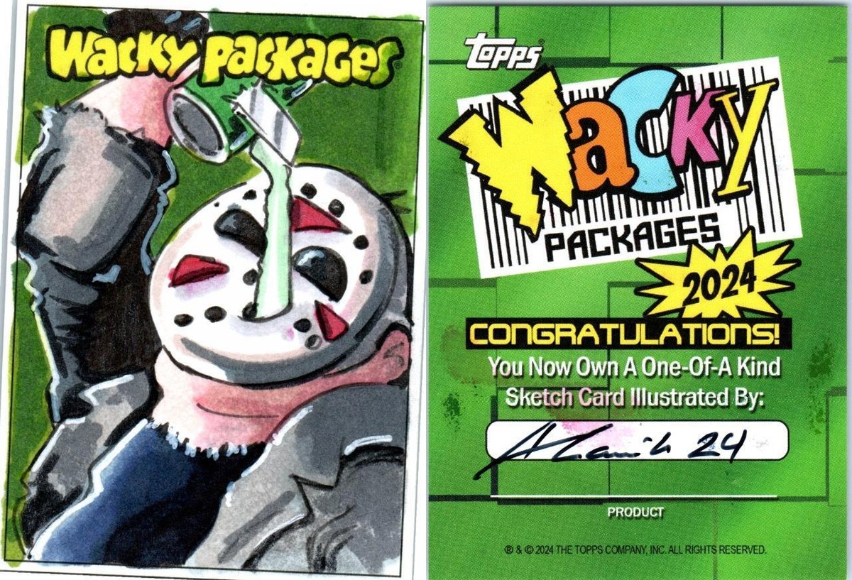 スケッチカード  バッキー 2024 WACKY PACKAGES ANS ARTIST SKETCH CARD CHARACTER by Aaron