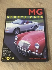 MG Sports Cars Seventy Years Of The Marque From The 18:80 To MGF Hard Back EUC