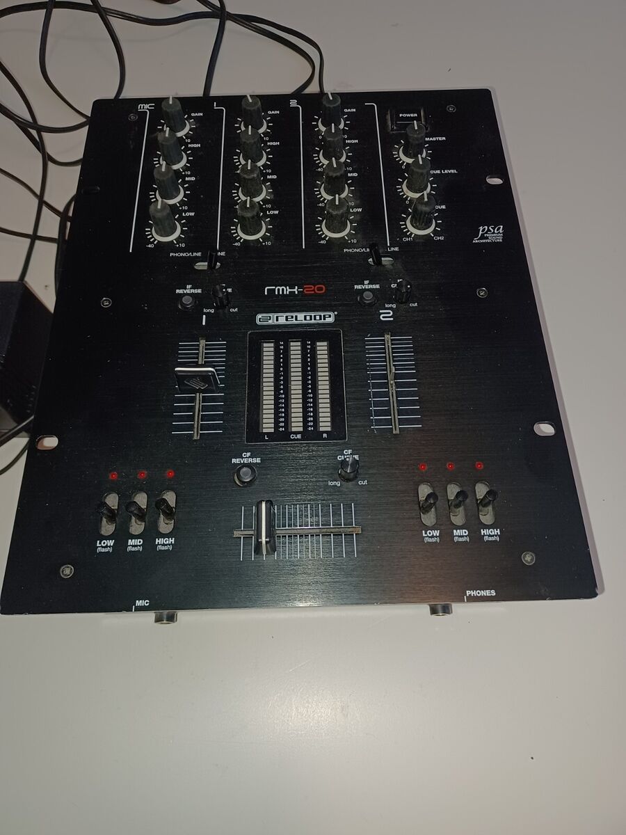 Reloop RMX-20 Black Fire Edition Pro DJ Mixer WORKS | eBay Reloop RMX-20 Black Fire Edition Pro DJ Mixer WORKS | eBay