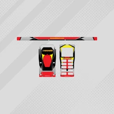 MARANELLO 2015 STYLE GEL COAT FULL WRAP STICKER KIT FOR UNIPRO STOPWATCH KARTING