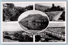 Wales Postcard Mountain Bridge Multiview Llanfairfechan c1920's Tuck RPPC Photo