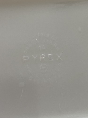 Raro piatto rettangolare vintage Pyrex Amish stampa a burro Fridgie-1 1/2 qt. con coperchio - Foto 7 di 10