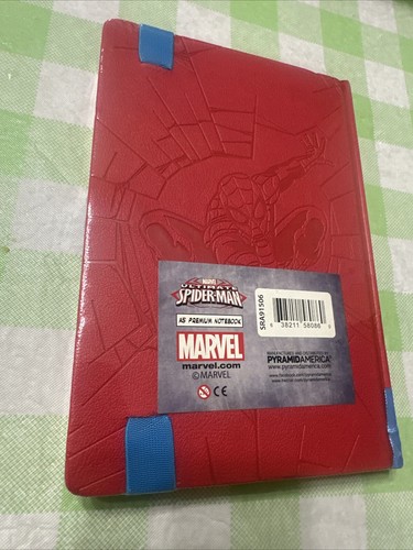 Spiderman Skyline Embossed Red Hardcover Writing Journal A5 Notebook DC Licensed - Picture 2 of 2