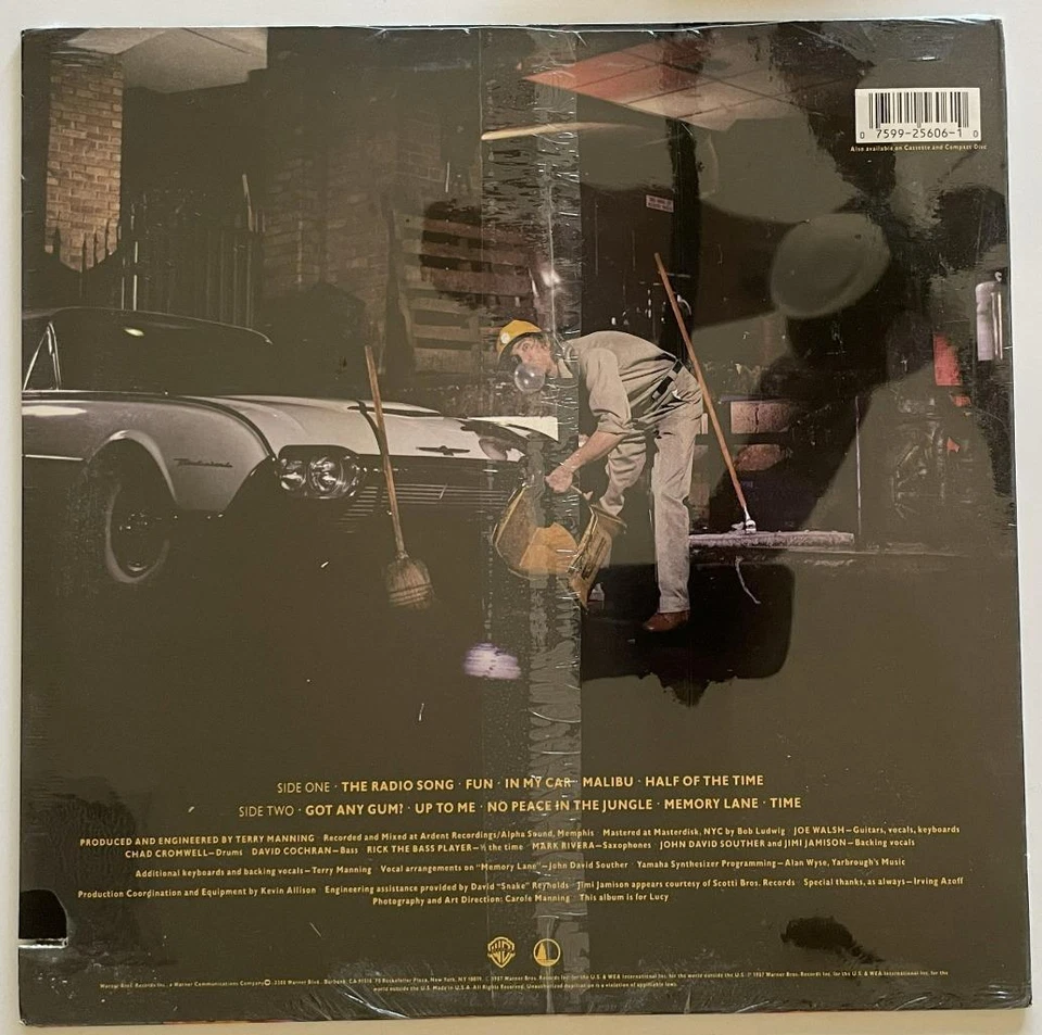 Joe Walsh Got Any Gum? LP SEALED NOS Warner Bros. Classic Rock (1987) - Image 2 of 3