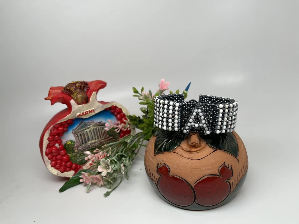 HandMade Natural Stone White Howlite Letter A 7”Bracelet - Image 3 of 4