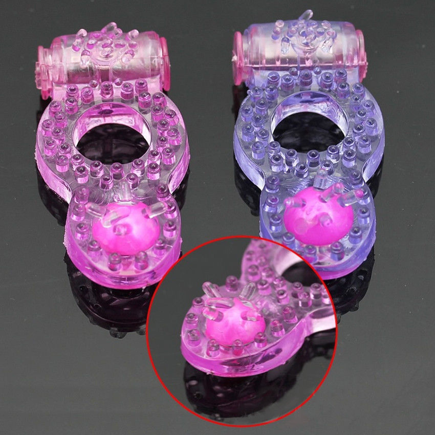 sexpuppe wish 2PK Vibe Penis Cock Ring with Stimulator vibradores sexuales Pink and  Purple