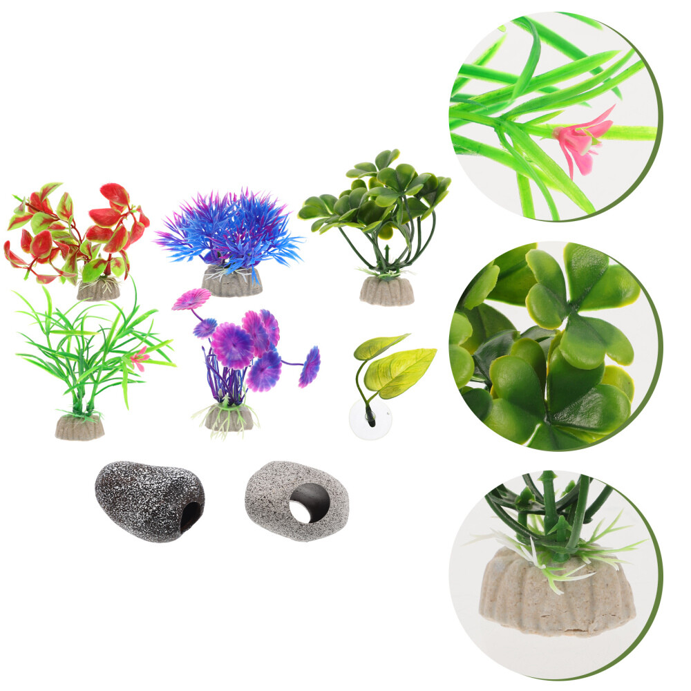 Aquarium Decorations Fish Decorations For Tank Clay Pot Fish Tank Terrarium eBay
