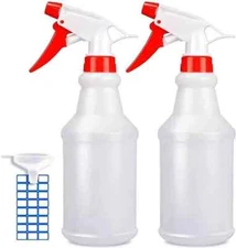 Johnbee Empty Spray Bottles (16Oz/2Pack) - Adjustable Spray Bottles for Cleaning
