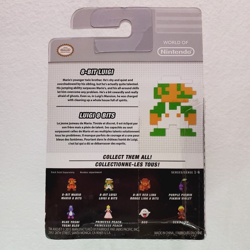 World Of Nintendo Series 1-6 8 Bit Mario Luigi Red Link - Deku Lnk Boo Pikmin - Picture 10 of 23