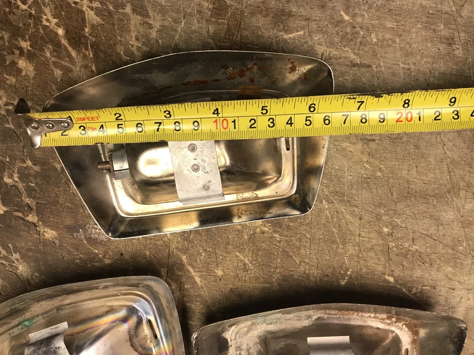 1956 Chrysler Imperial Dome Light Chrome Trim Piece Lot Of 3 - Image 2 of 4