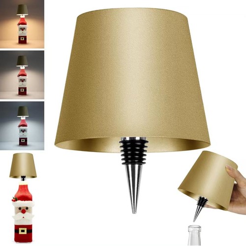 LED Flaschenaufsatz Tisch-Lampe Flaschen-Leuchte Deko-Licht Dimmbar Akku NEU - Bild 13 von 23