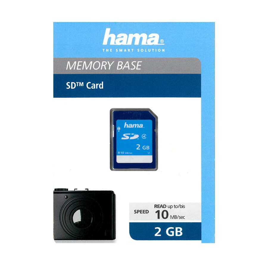 Hama 2GB SD Card High Speed 10MB/s - Class 4 BRAND NEW SEALED PACK - Image 2 of 2