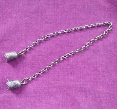 Antique Silver Chain With Bells - Image 1 of 4
