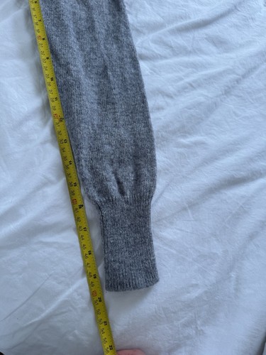Sandro - Wool Sweater Shirt Turtle Neck Gray Size S - Picture 11 of 12