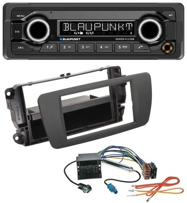 Blaupunkt Bluetooth DAB MP3 USB Autoradio für Seat Ibiza (ab 12) - tuam grey