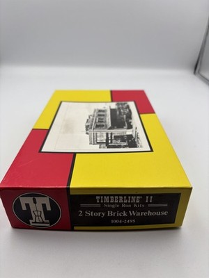 Timberline II 1004-2495 HO 2 Story Brick Warehouse Build Kit