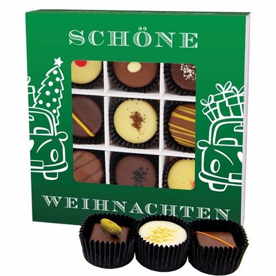 Pralinen Weihnachts-Geschenk mit & ohne Alkohol ''Schöne Wei...'' Hallingers DE