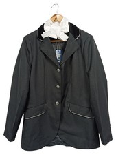 ELT Veste d'Équitation Femme Grise Élégante Plastron (EU 40, INT L)