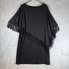 R & M Richards Dress Size 16 Black Evening Gown