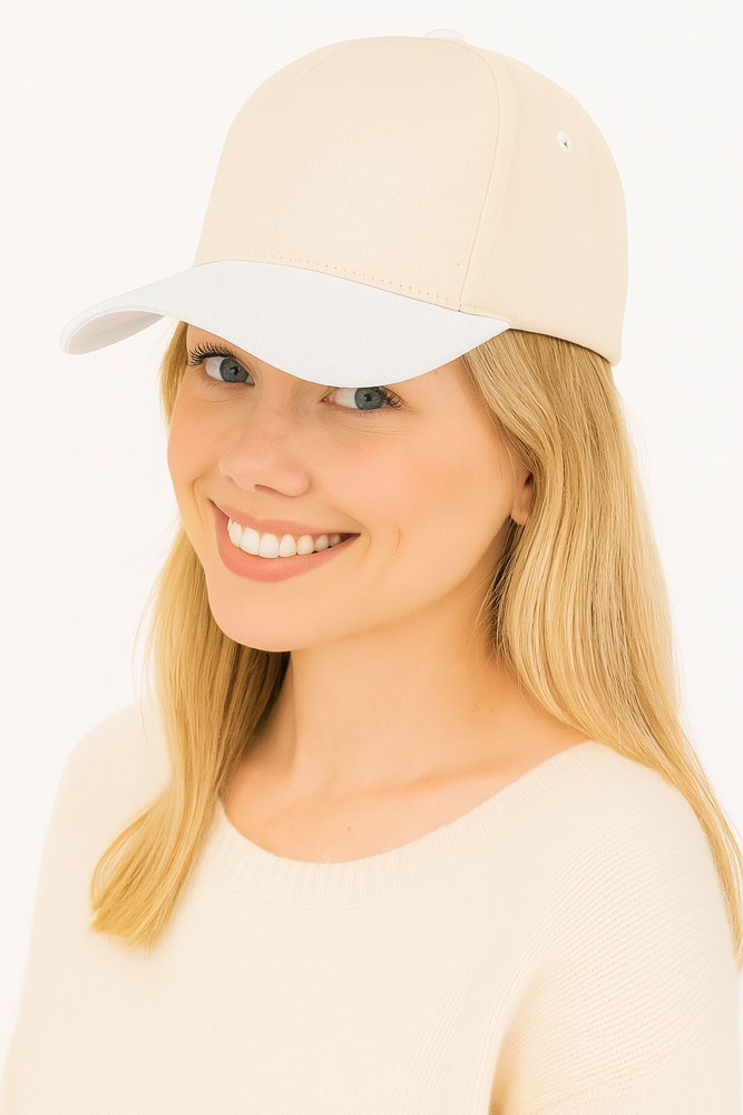C.C Exclusive Women Cotton Two Tone Canvas Trucker Hat Baseball Cap