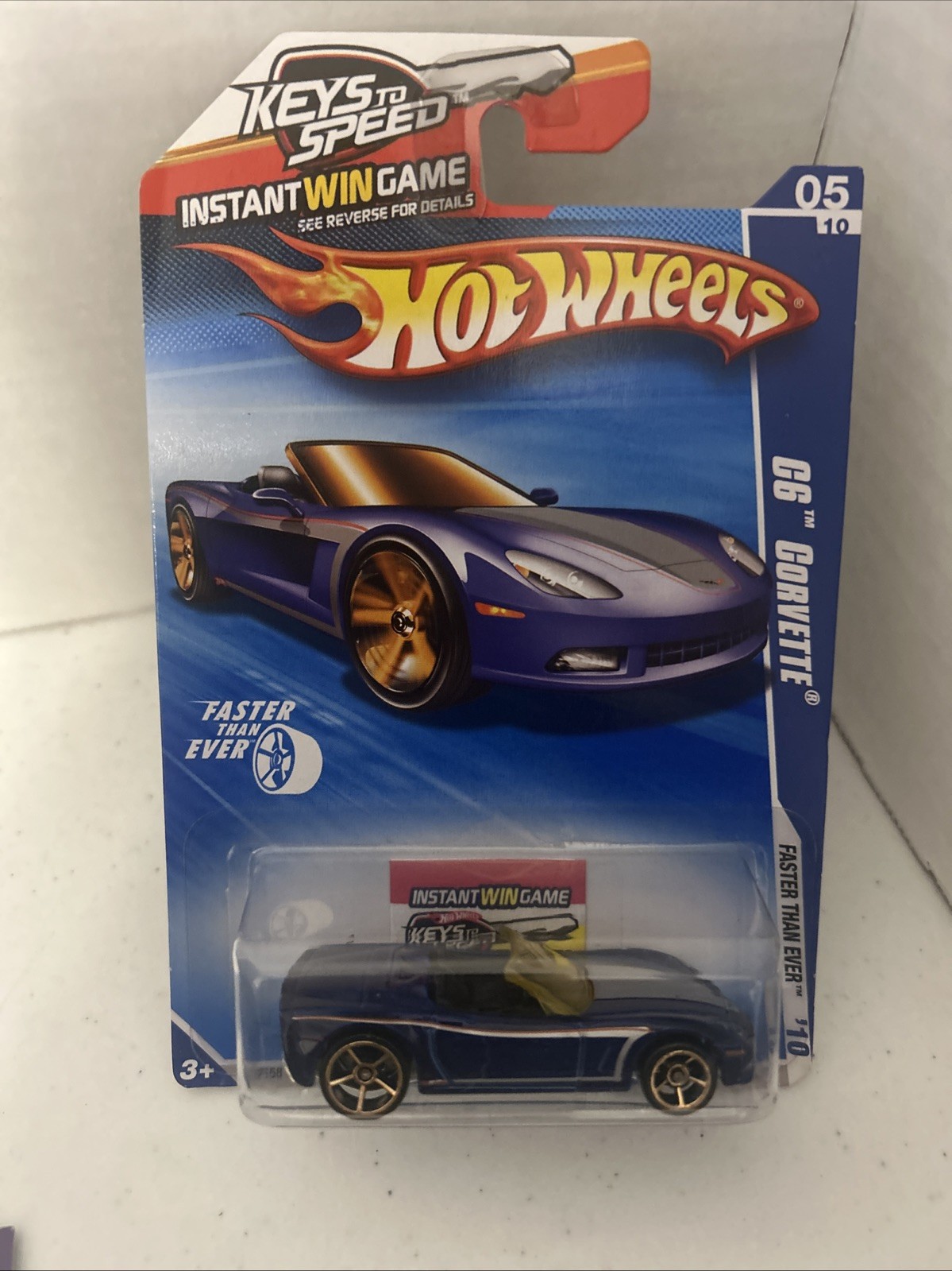 Hot Wheels 2010 Faster than Ever #5/10 C6 Corvette #133/240