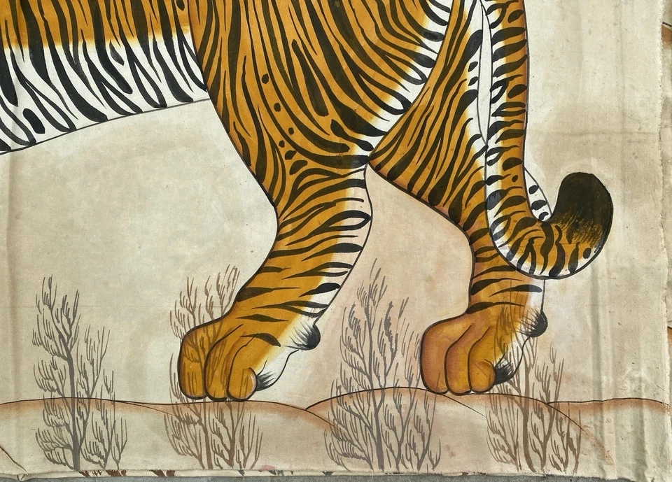 Pintura de tigre Jaime Parlade años 80 "46 pulgadas X 70 pulgadas" Foto 4 de 4