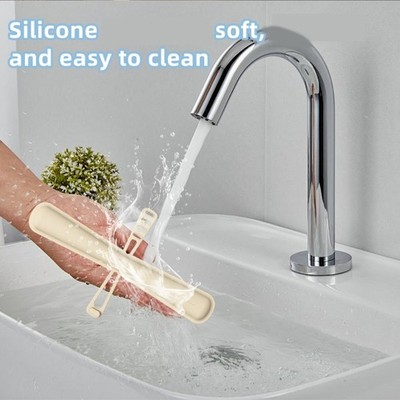 Portable Silicone Toothbrush Case Travel Essential Toothpaste Storage Holder