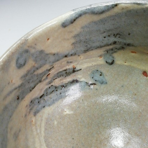 JAPANISCHE ESCHE GLASIERT EISENMALEREI TEESCHALE MATCHA CHAWAN TOMOBAKO EE7999 - Bild 9 von 19