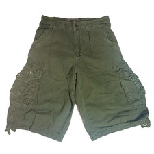 Riot Empire Men s Olive Green Cargo Shorts Tagged 32 Fits 27 28 Waist
