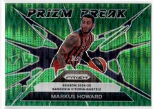 Markus Howard 2024-25 Panini Prizm Euroleague 07/25 Green Pulsar Prizm Break