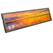 8.8 inch Monitor PC Case Temperature Display mini Ultra Wide Secondary Screen...