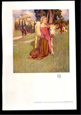 1906  WILLIAM DACRES ADAMS:  Fair Helena + Text: entrance precincts canterbury