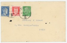 P109/30 GREAT BRITAIN CHANNEL ISLANDS 1941 COVER GB, GERMAN, GUERNSEY & JERSEY