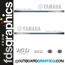 Yamaha 150 four stroke (2013) outboard engine decals/sticker kit