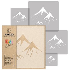 KIDS Reusable Plastic Stencils 5 pcs // MOUNTAIN