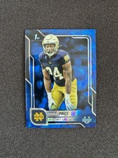 2025 Bowman Chrome University Sapphire Jadarian Price 1st #117 Notre Dame